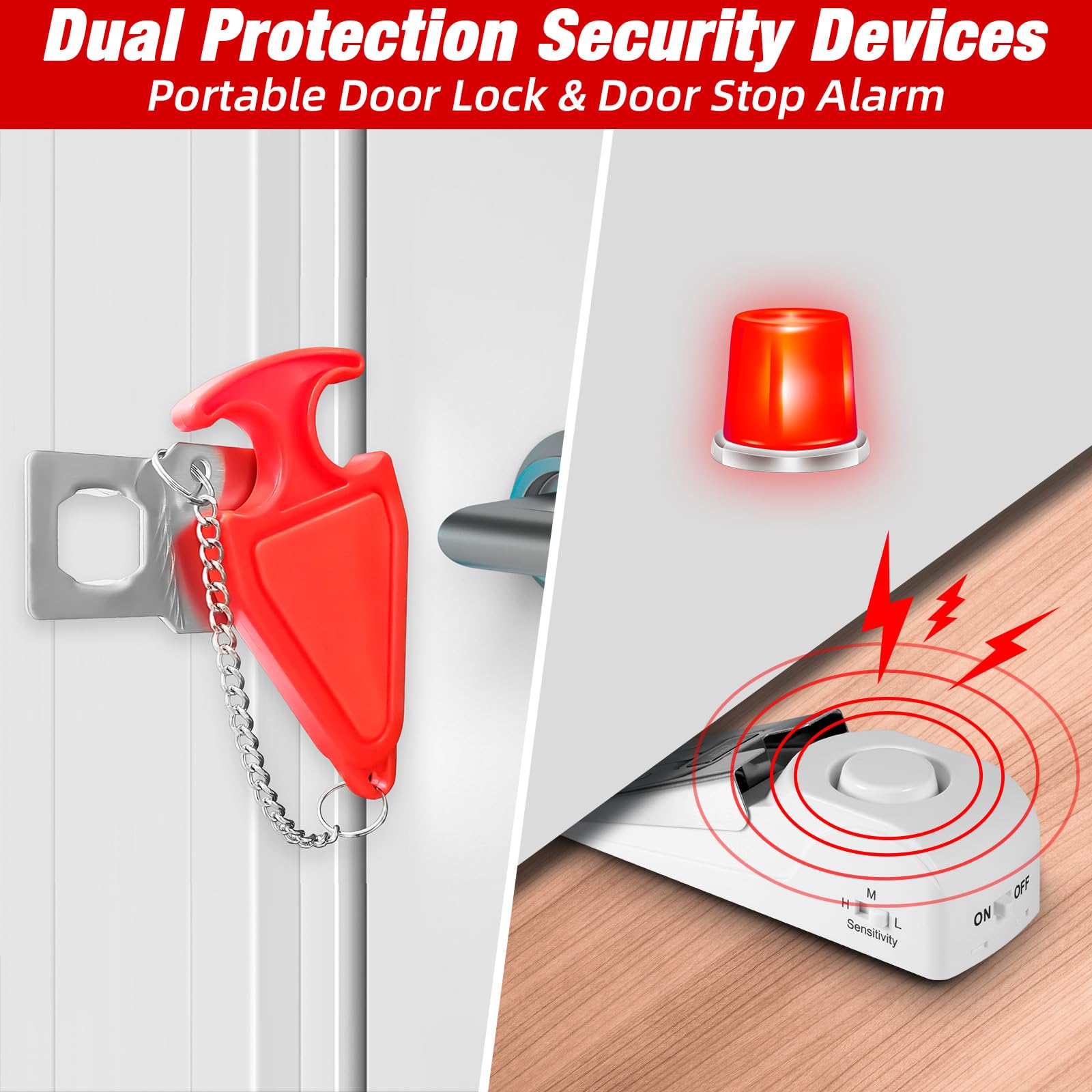 Portable Door Stop Alarm Trave - Door Stop Alarm avis et prix