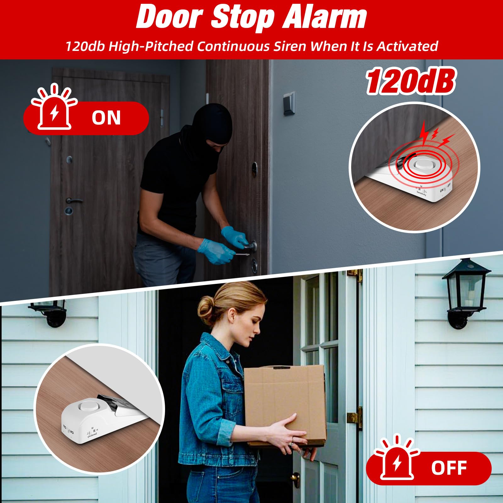 Portable Door Stop Alarm Trave - Door Stop Alarm avis et prix