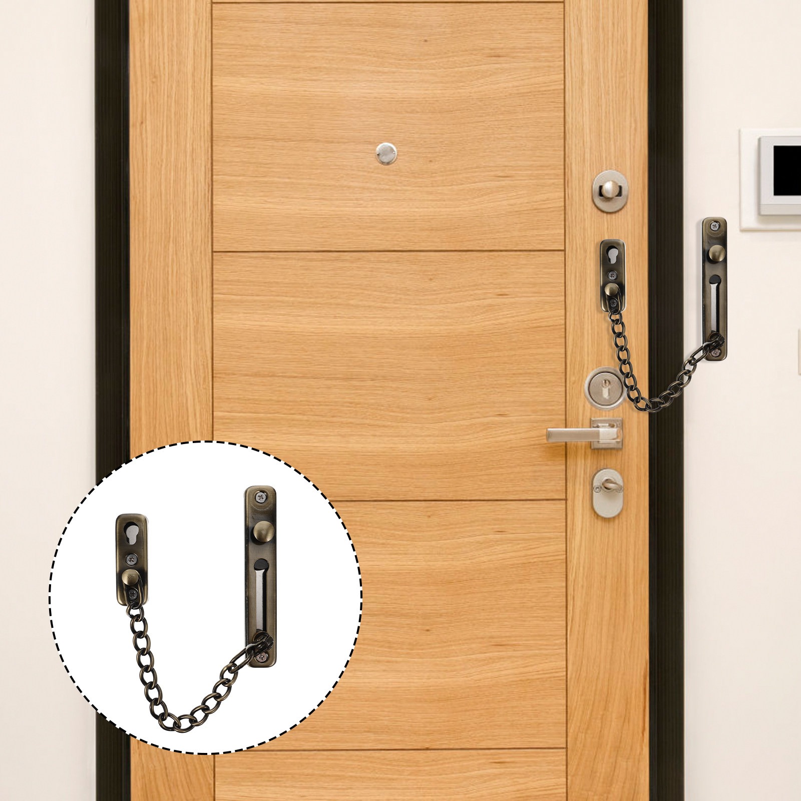 Drill-Free Stainless Steel Doo - Security Chain Door avis et prix