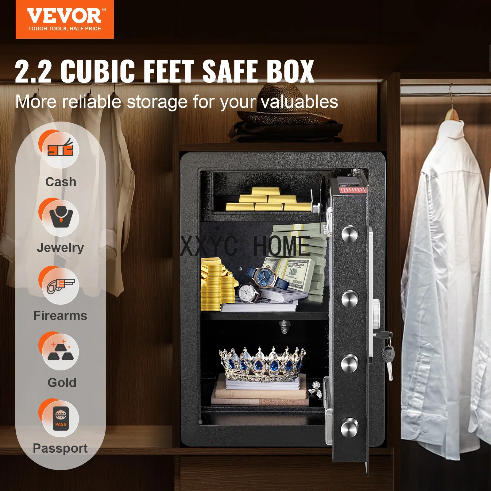 Electric Safe 2.2/1.8 Cubic Fe - Fire Safe Document avis et prix