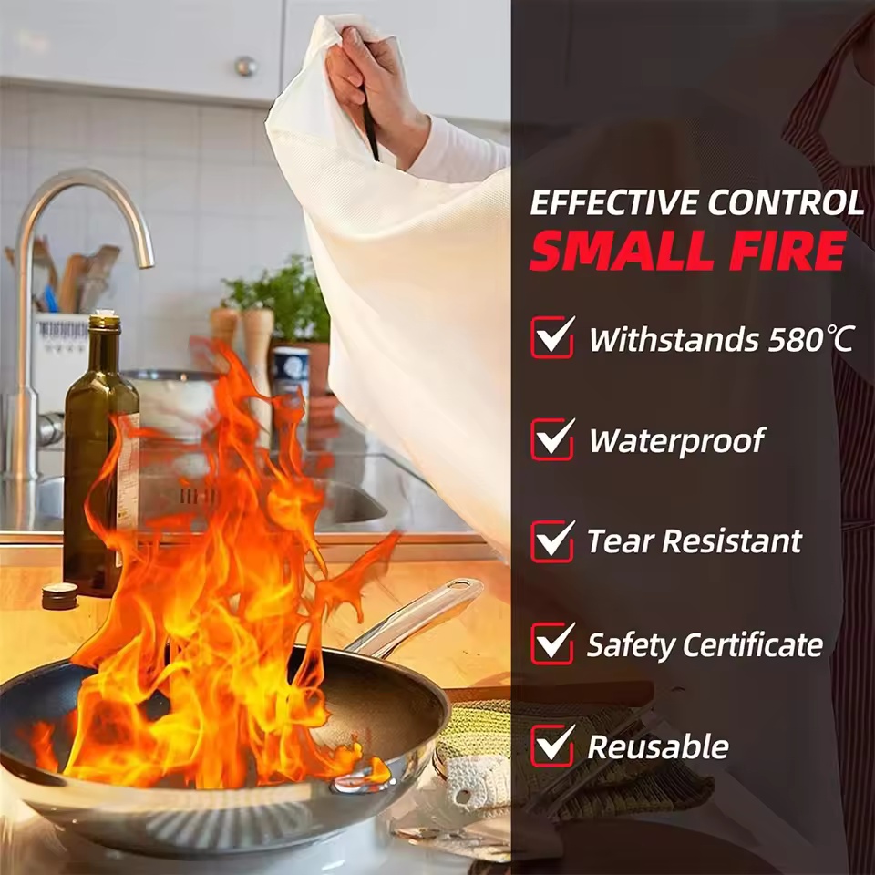 1mx1m Fire Blanket Emergency E - Fire Blanket Kitchen avis et prix