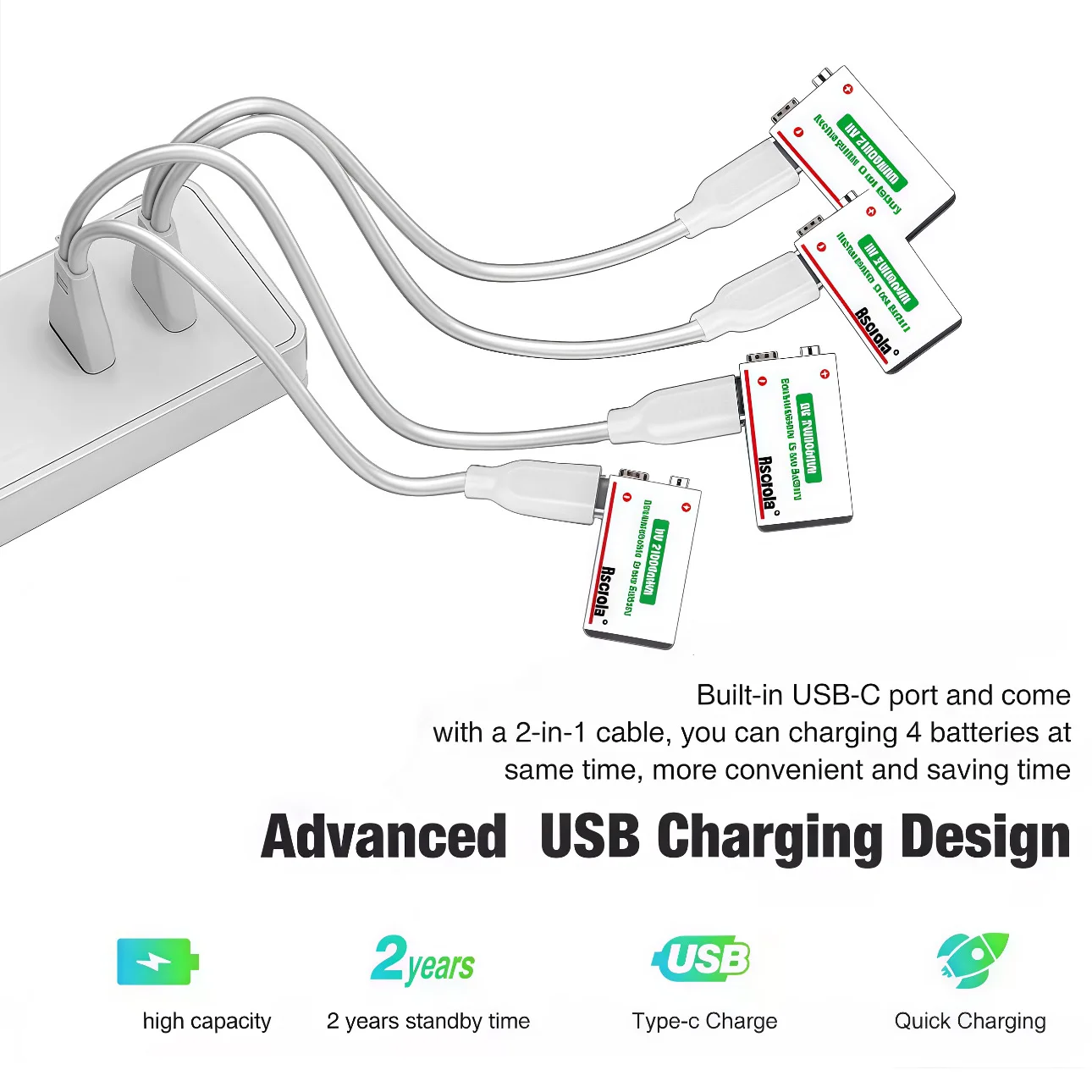 Type-C Rechargeable 9V Lithium - Smoke Detector Interconnected avis et prix