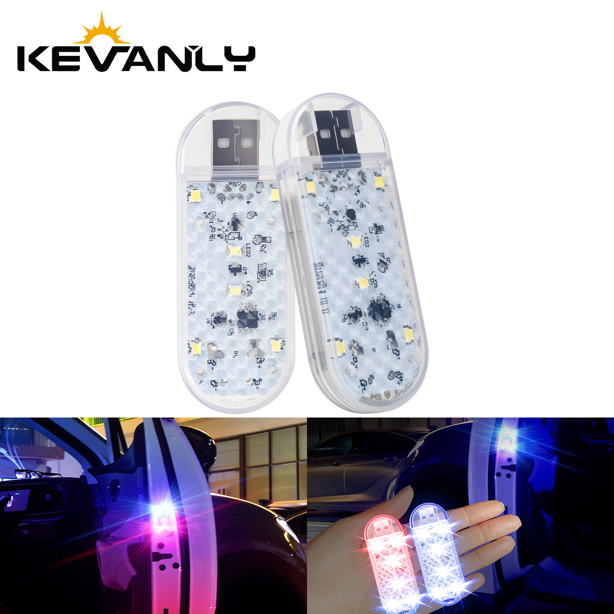 1/2pcs Car Door LED Strobe War - Emergency Exit Sign avis et prix