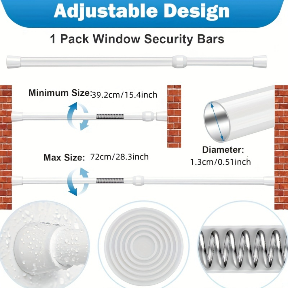 Adjustable Metal Window & Door - Window Lock Bar avis et prix