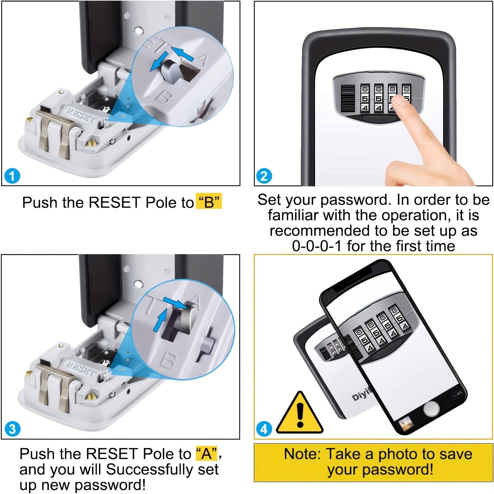1pc Ultra-Secure Safety Key Bo - Lockbox Key Secure avis et prix