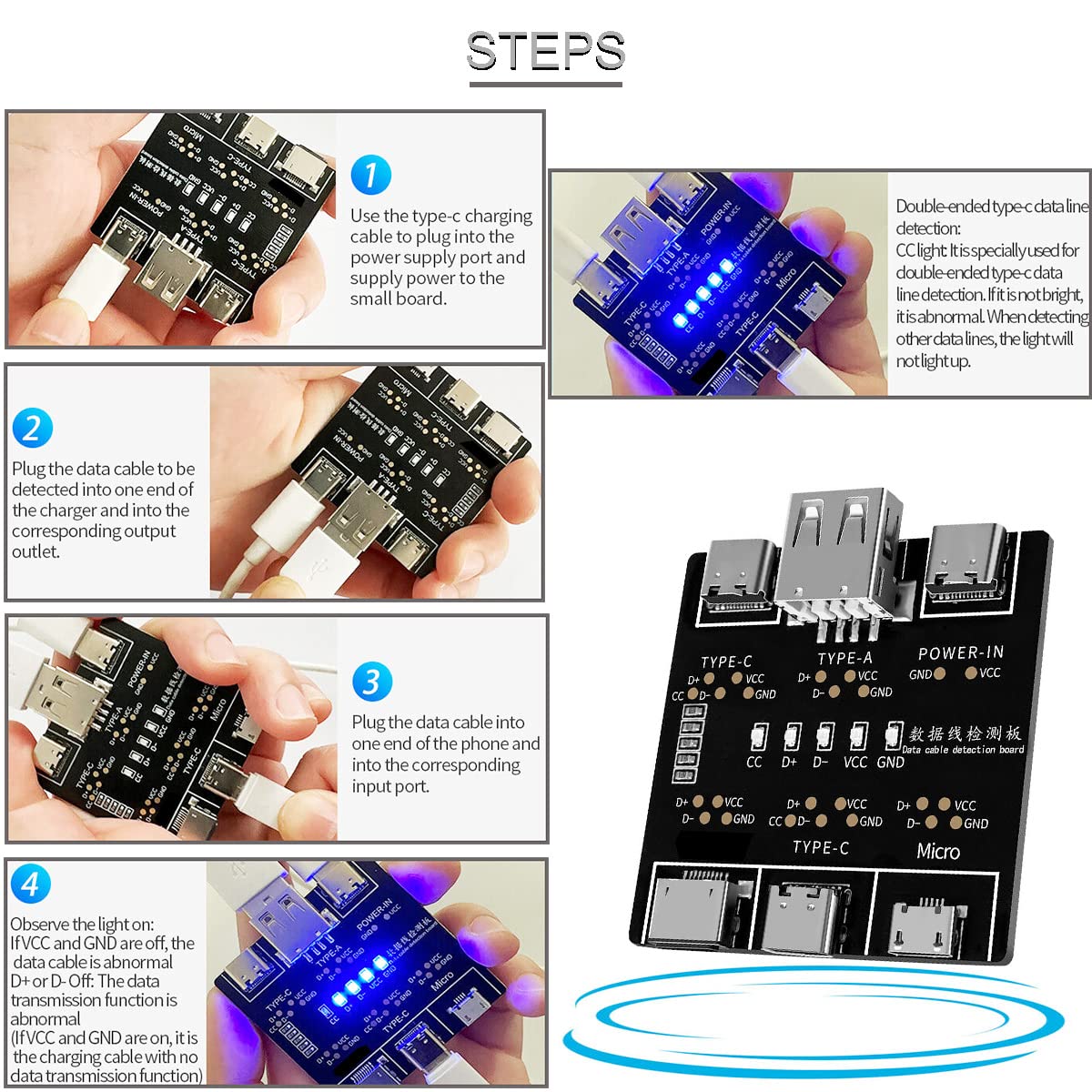 DT3 Data Cable Detection Board - Co Detector Plug avis et prix