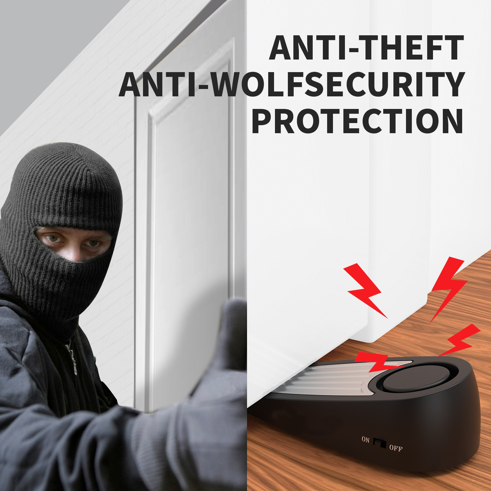Wireless 130dB Door Stop Alarm - Door Stop Alarm avis et prix