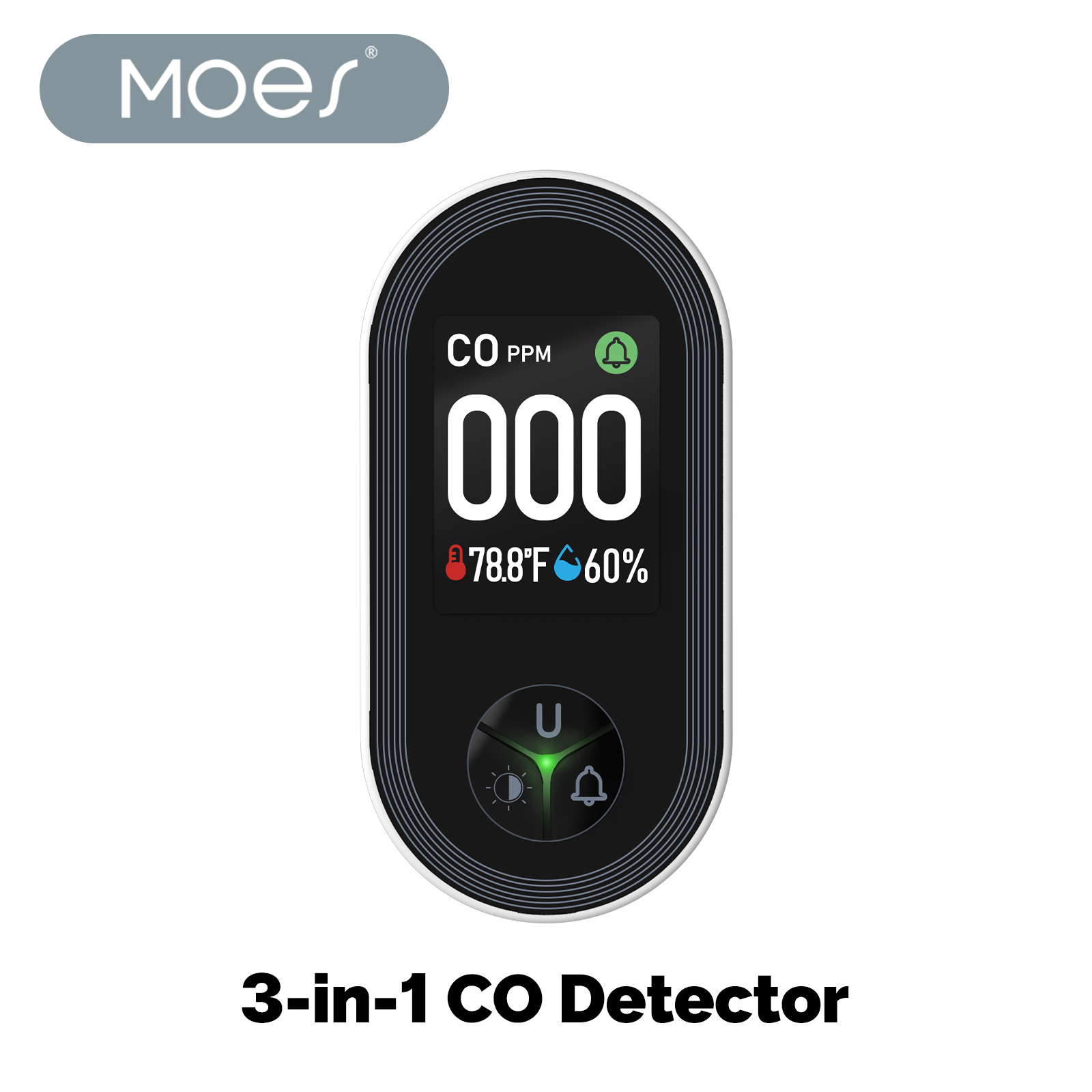MOES 3in1 Carbon Monoxide Dete - Co Detector Plug avis et prix