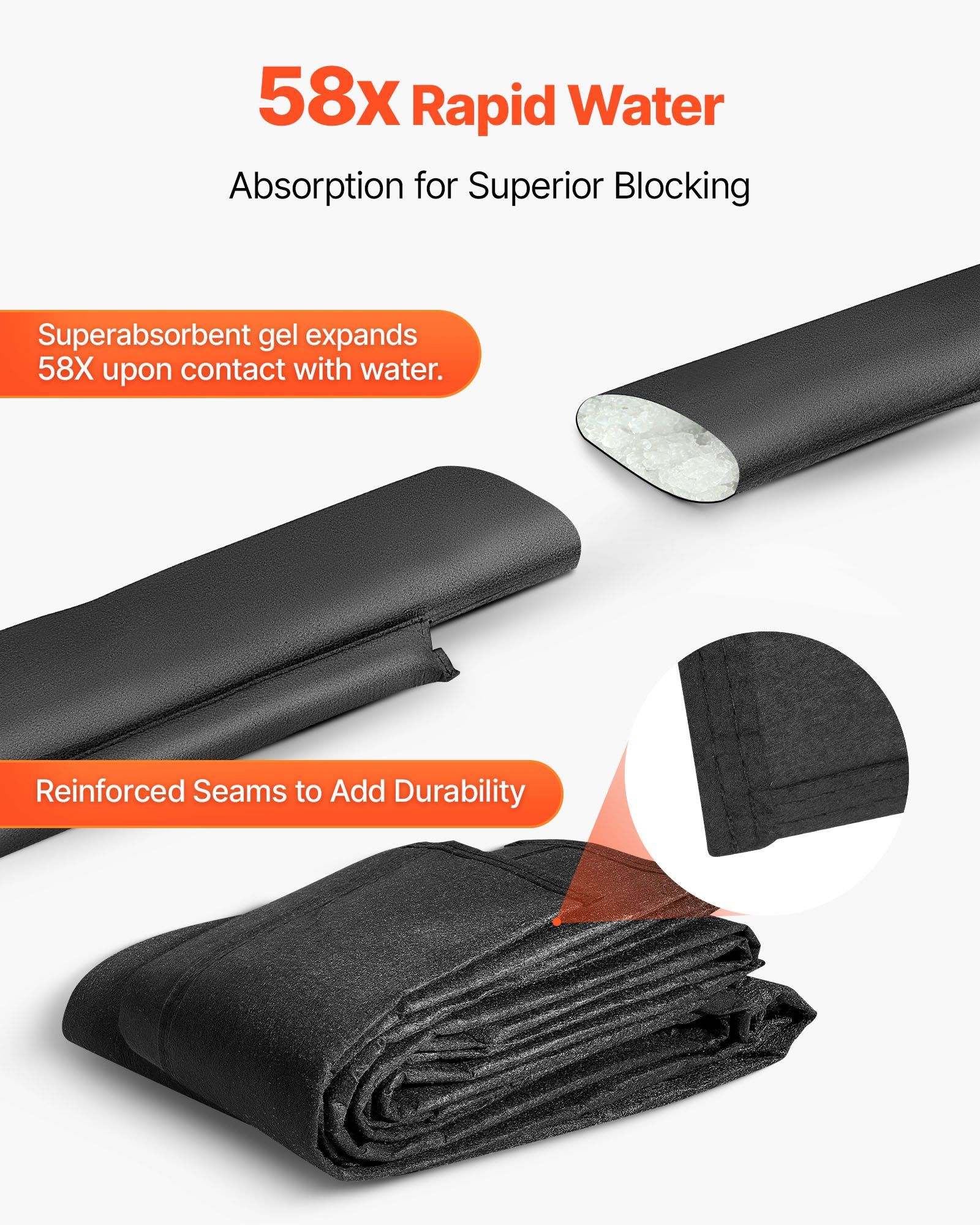 Flood Barrier, 8 Pack, 1.6 x 1 - Flood Barrier Bag avis et prix