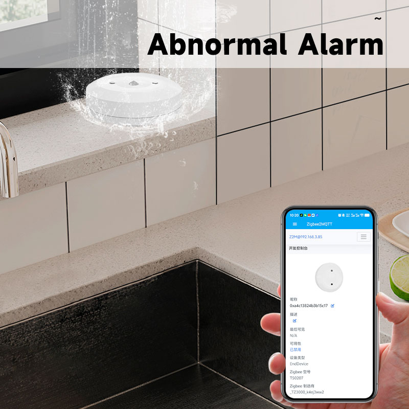 Smart ZigBee3.0 2MQTT Water Le - Water Alarm Sensor avis et prix