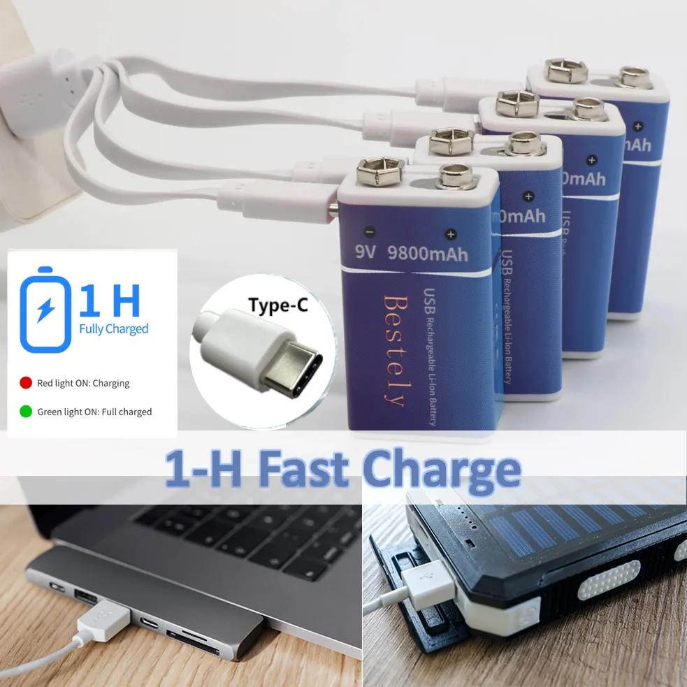 Rechargeable 9V Battery, 9800m - Smoke Detector Interconnected avis et prix