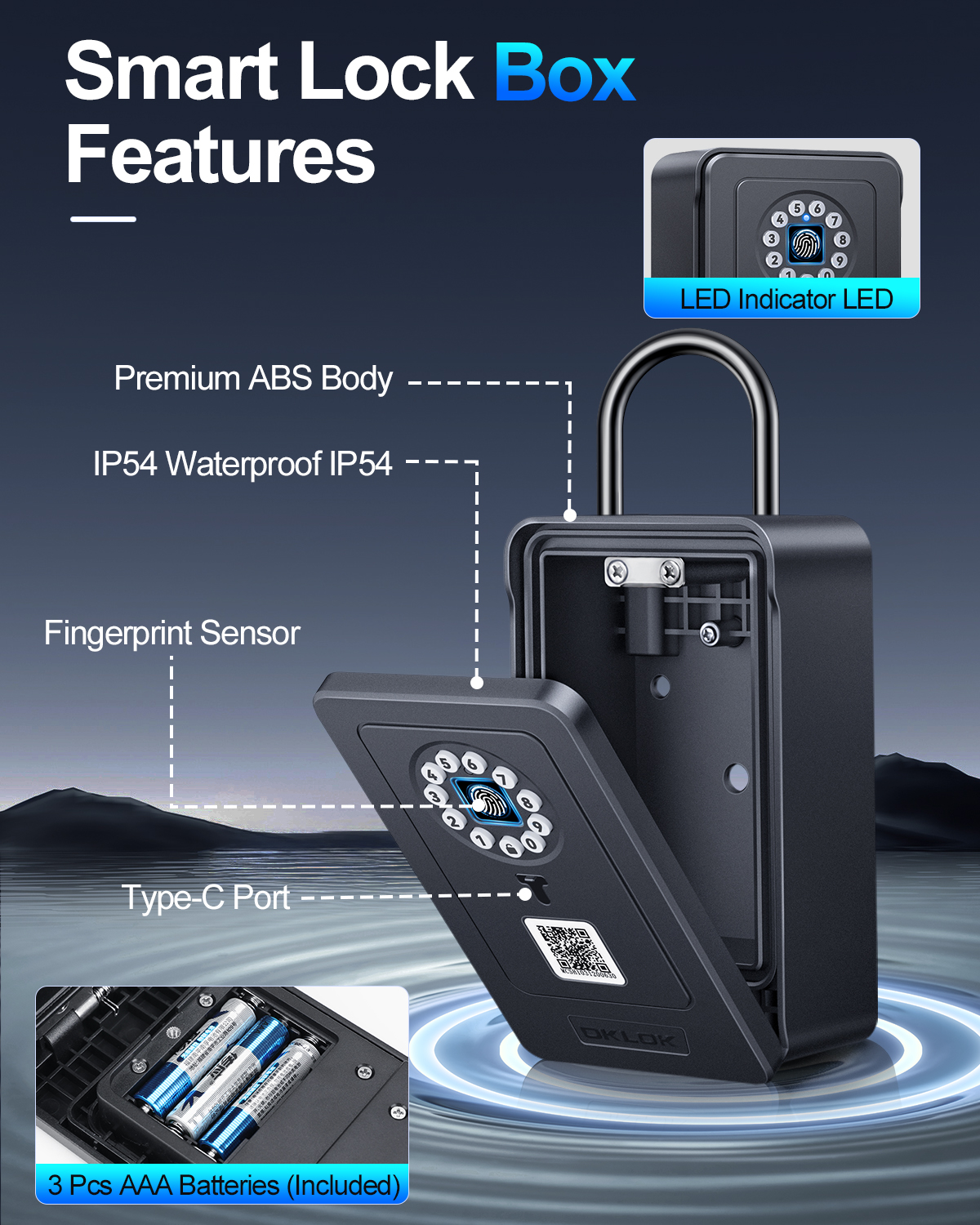 Wireless Smart lock Box Blueto - Lockbox Key Secure avis et prix