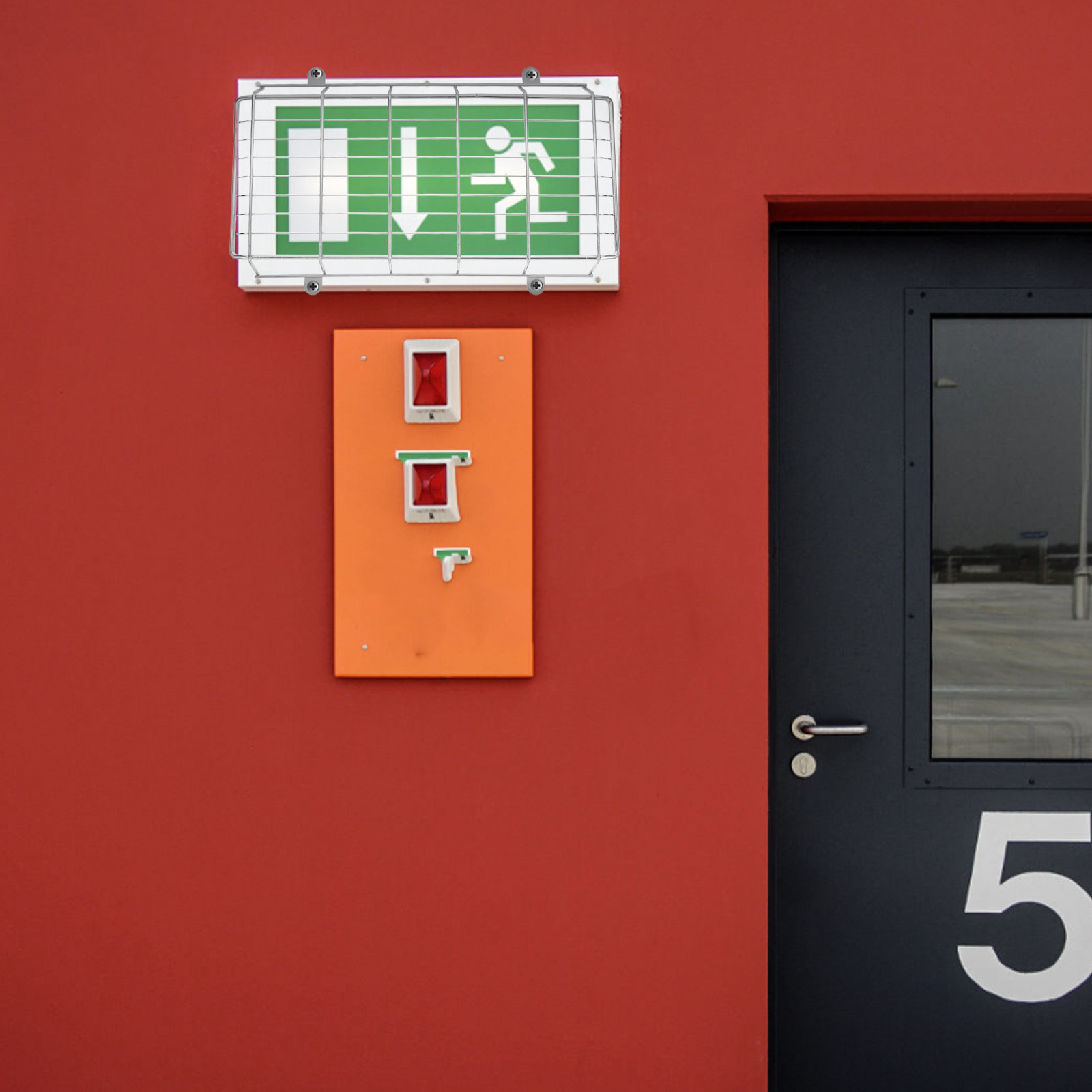 Iron LED Exit Sign Protective  - Emergency Exit Sign avis et prix