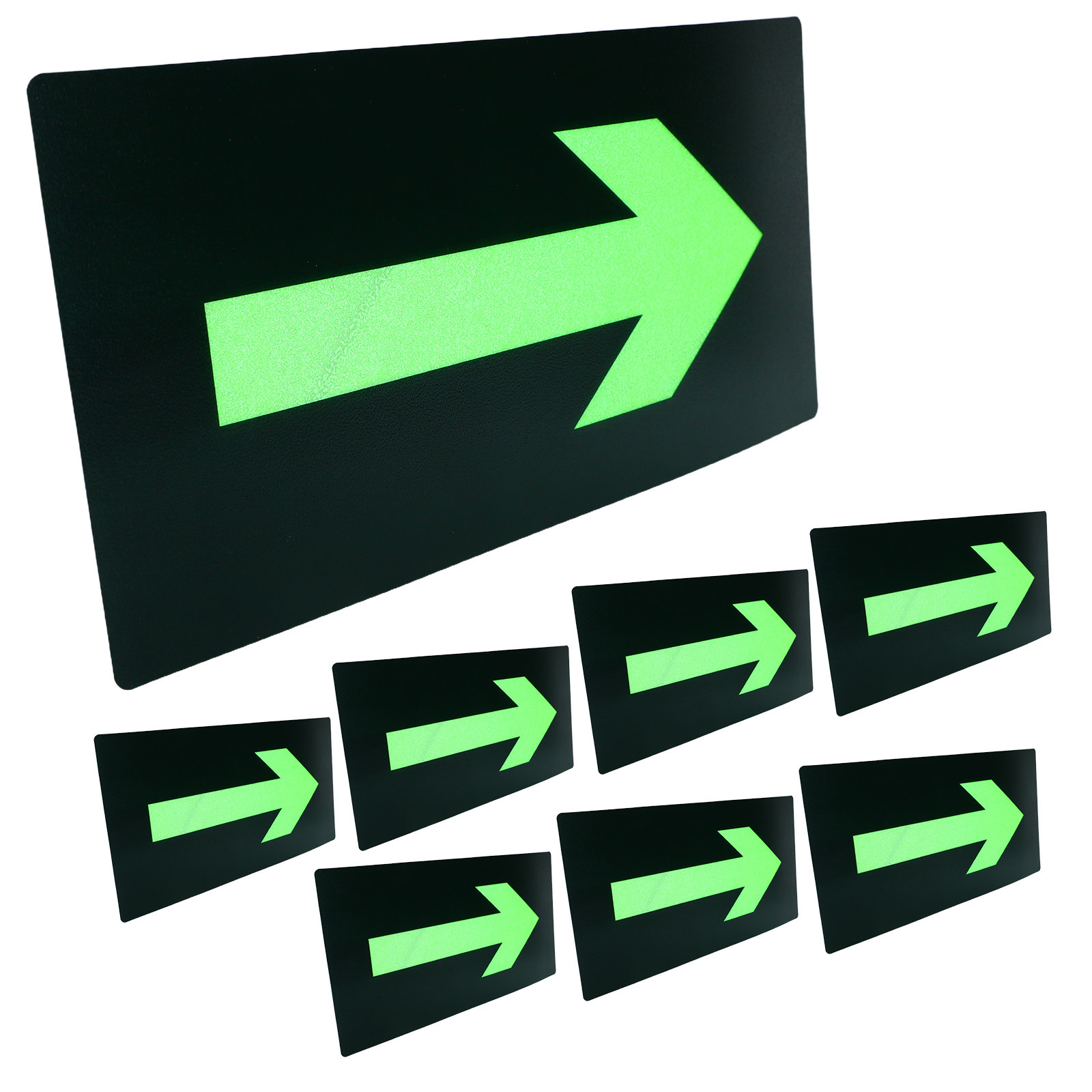 8Pcs Fire Evacuation Arrow Sti - Emergency Exit Sign avis et prix