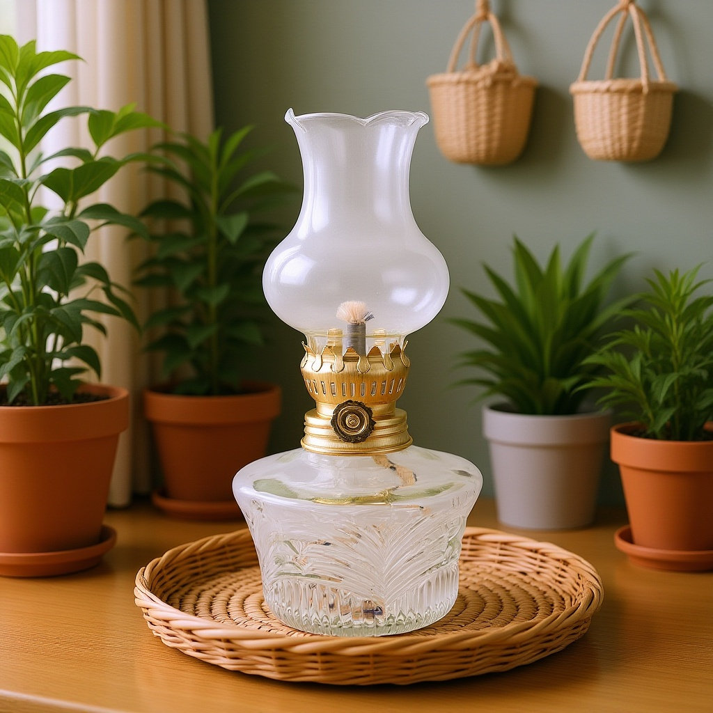 Retro Lamp Vintage Glass Oil L - Power Outage Light avis et prix