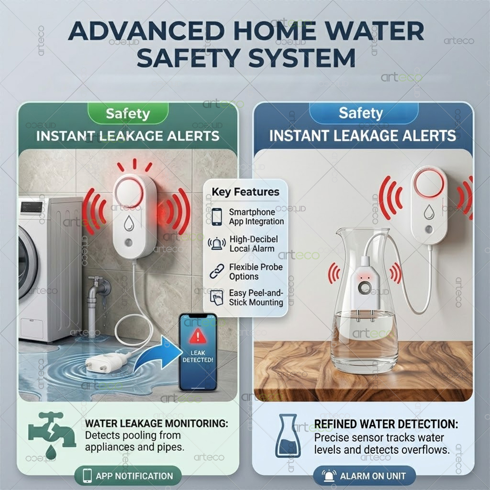 Zigbee Water Leak Detector Sma - Water Alarm Sensor avis et prix