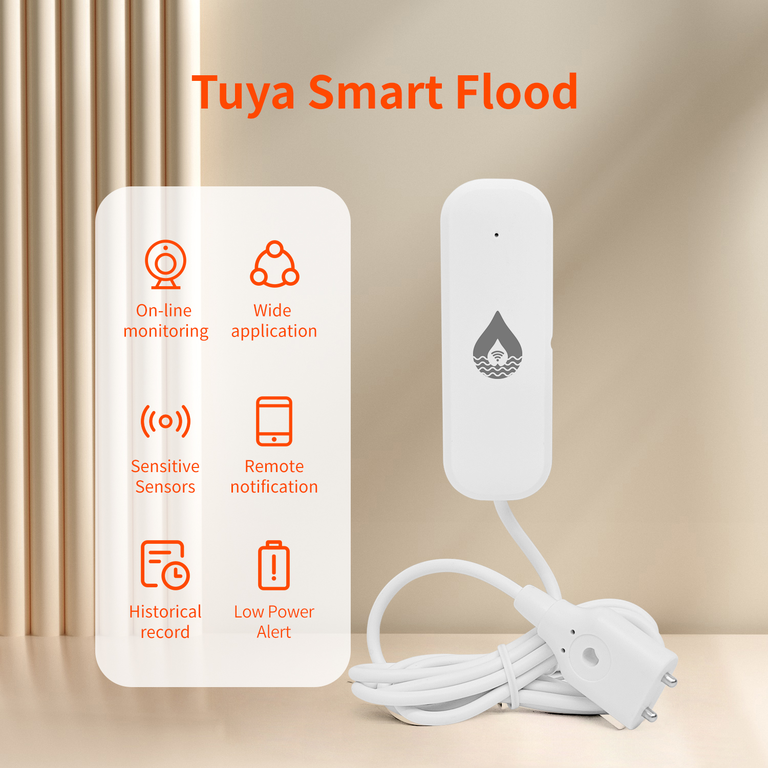 YFK Tuya WiFi Water Leakage Se - Water Alarm Sensor avis et prix