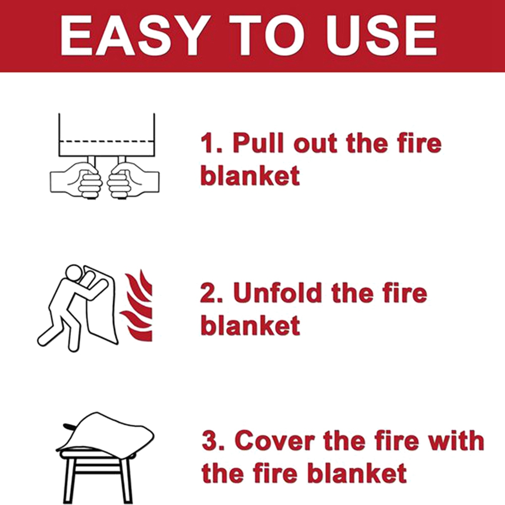 AED2-Emergency Fire Blanket, F - Fire Blanket Kitchen avis et prix