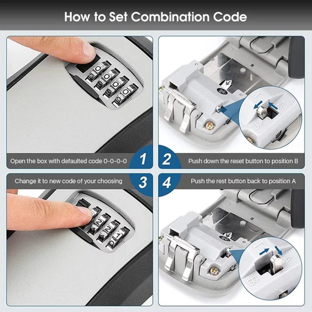Wall-Mounted Key Storage Box P - Lockbox Key Secure avis et prix