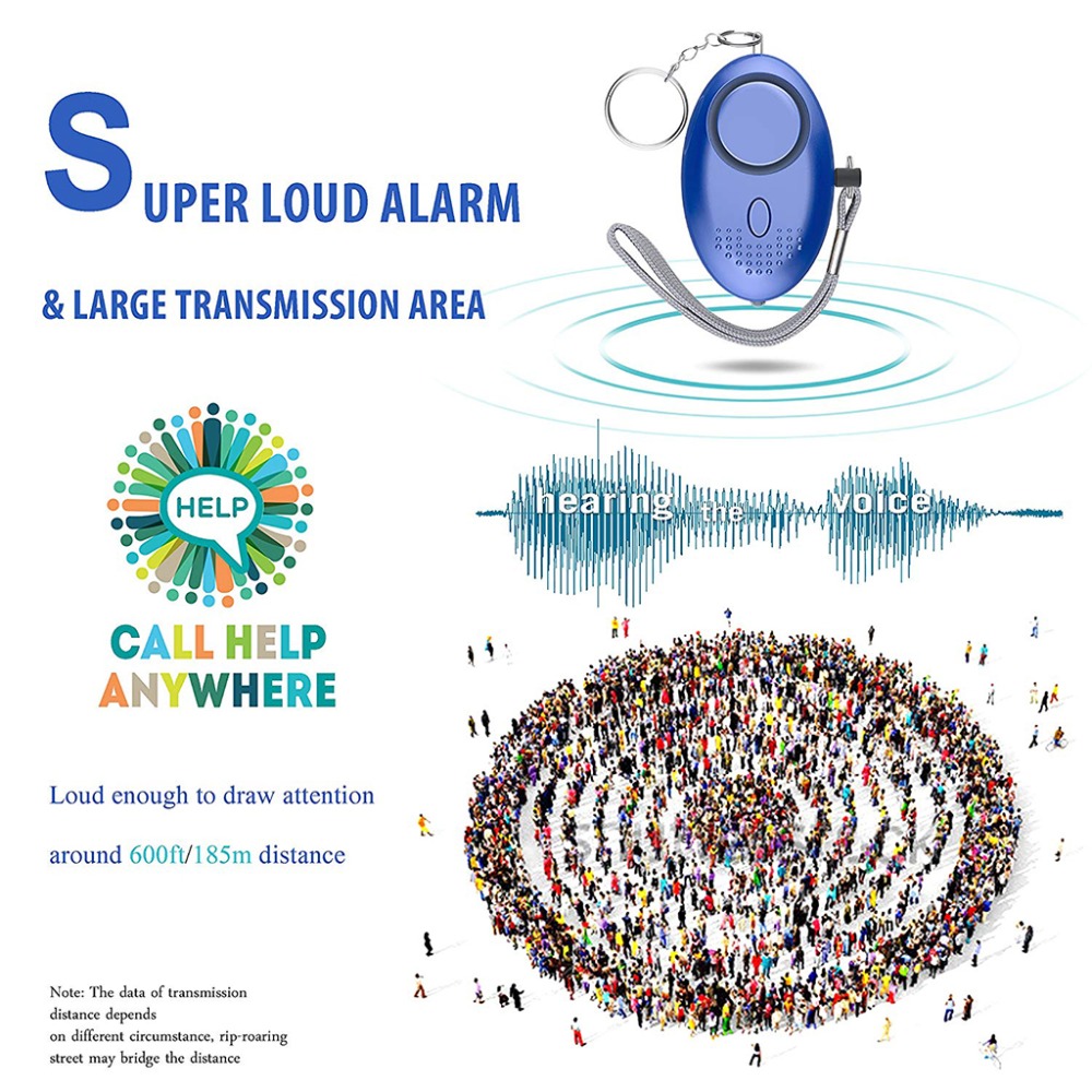 130dB Self Defense Alarm Anti- - Personal Alarm Keychain avis et prix