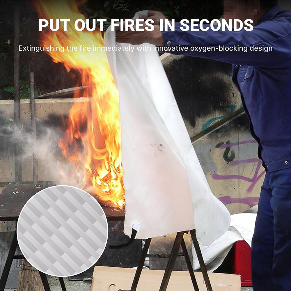 Fire Blanket 1/1.2/2M Easy & Q - Fire Blanket Kitchen avis et prix