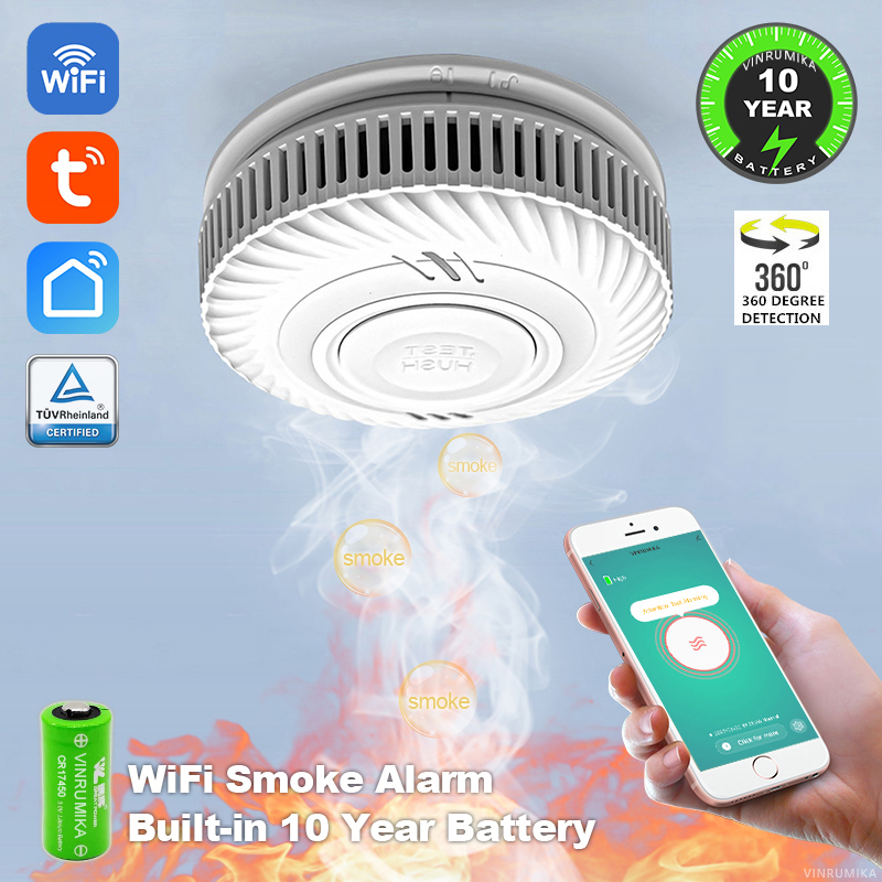 WiFi Tuya Smart Smoke Detector - Smoke Detector Interconnected avis et prix