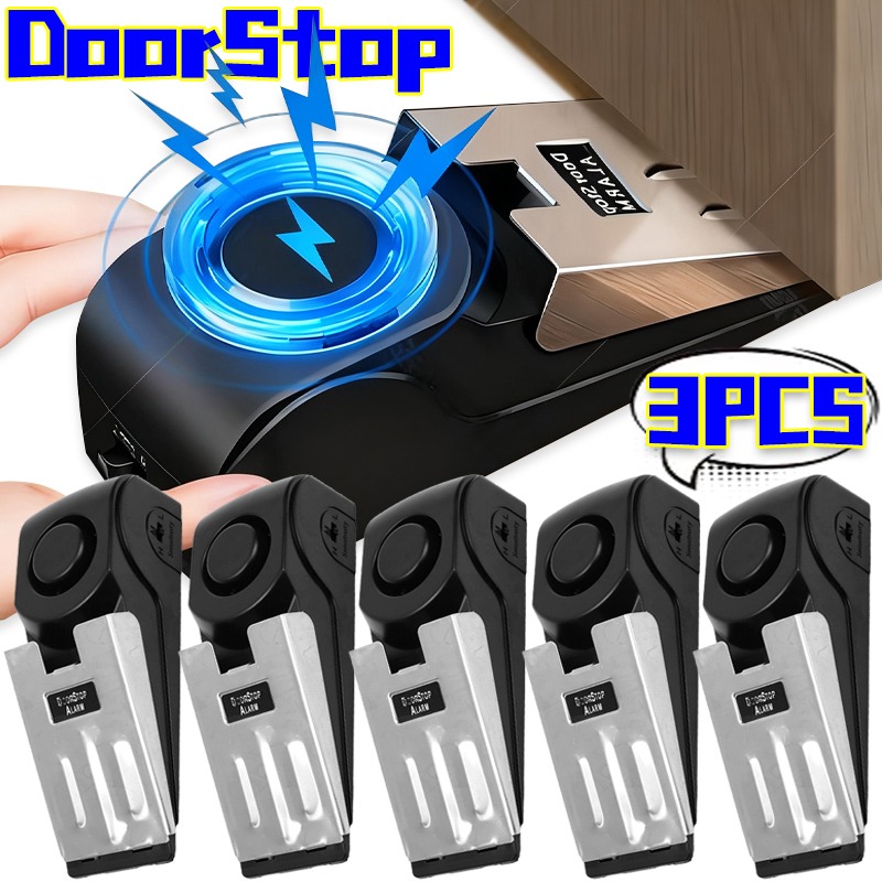 3/1Pcs Door Resistance Alarm W - Door Stop Alarm avis et prix
