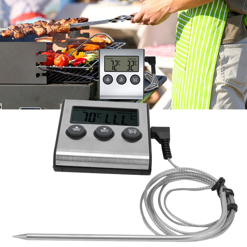 Silver Digital BBQ Meat Thermo - Pool Alarm Float avis et prix