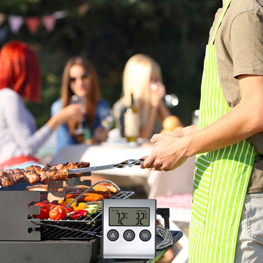 Silver Digital BBQ Meat Thermo - Pool Alarm Float avis et prix