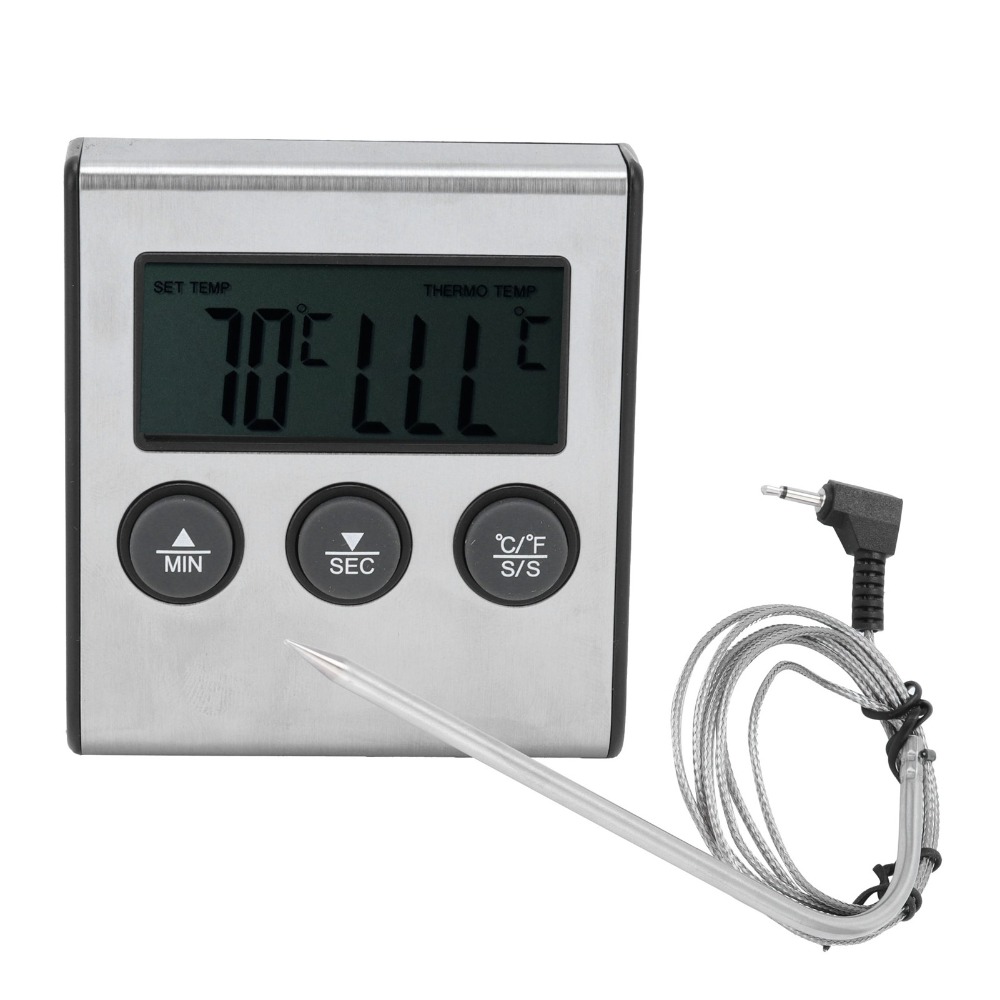 Silver Digital BBQ Meat Thermo - Pool Alarm Float avis et prix