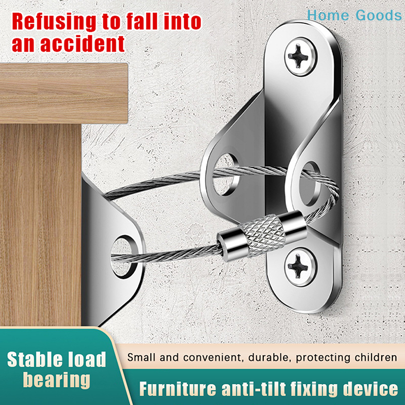 1Set Furniture Anchors Anti Ti - Earthquake Anchor Strap avis et prix