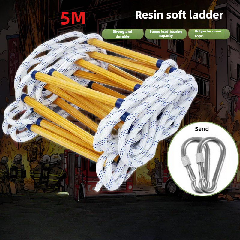 5M Resin Rope Ladder Aerial Wo - Fire Escape Ladder avis et prix
