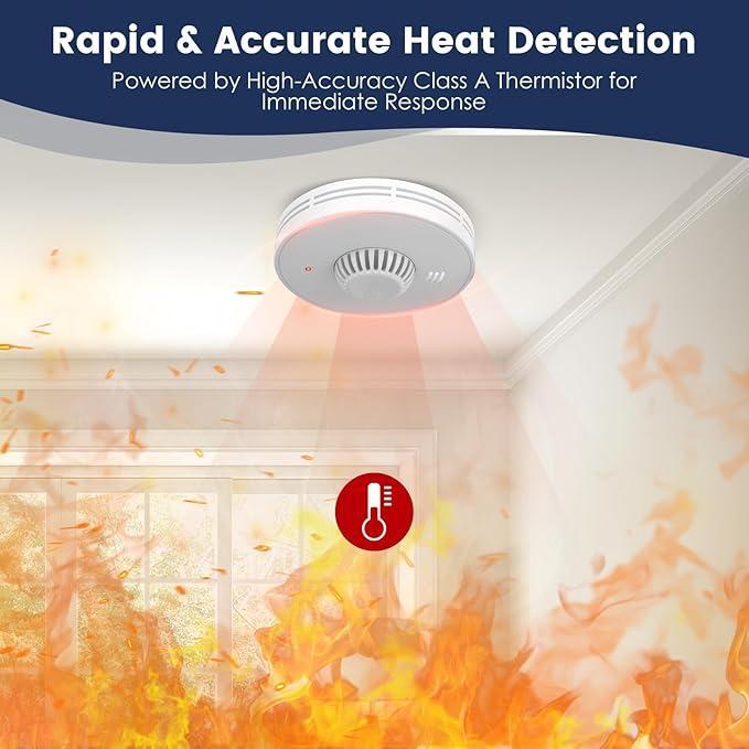 Wireless Interlinked Smoke and - Smoke Detector Interconnected avis et prix